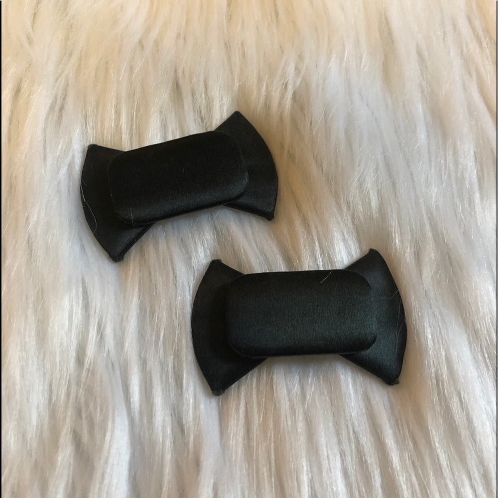 Vintage Small Black Hook Bow Ties